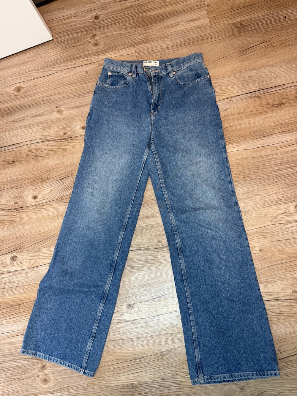 We The Free Mid-Rise Wide Leg Jeans - Denim Blue 27